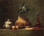 jean-Baptiste-Simeon Chardin The Brioche France oil painting reproduction